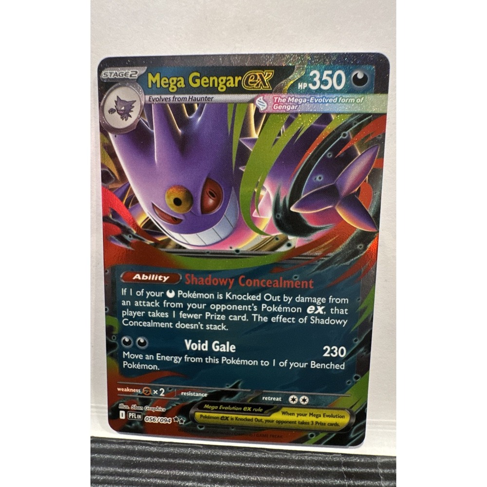 Pokemon Mega Gengar ex 056/094 Phantasmal Flames Holo Double Rare Card